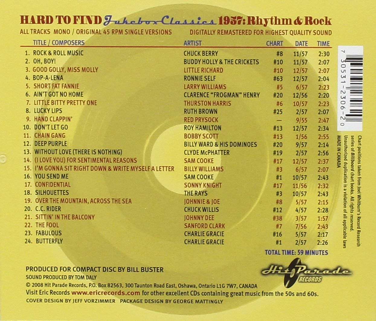Hard to Find Jukebox Classics 1957 Rhythm Rock image number 1