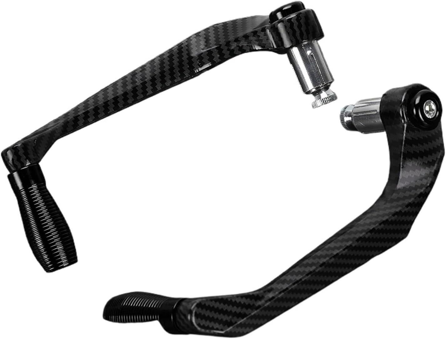 Jininshengxindianzi Motorcycle Handlebar Grip Guard Brake Clutch Lever Protector Compatible with Yamaha YZF R6 R1 R3 R15 V3 R125 R25 R7 2022 2021 2020 2024 2023(Black Lever Guard)