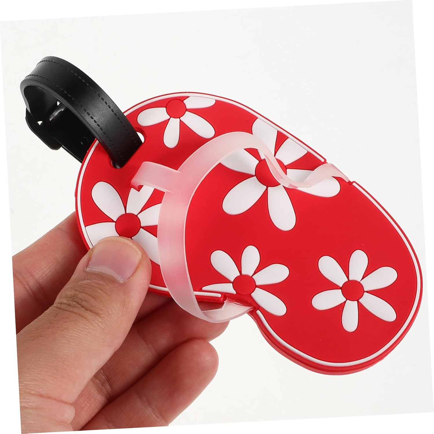 KOMBIUDA Reusable PVC Luggage Tag for Suitcases Compact Travel Identifier Label with Creative Cartoon Design Handbag and Checked Luggage Id Tag for Easy Identification image number 1