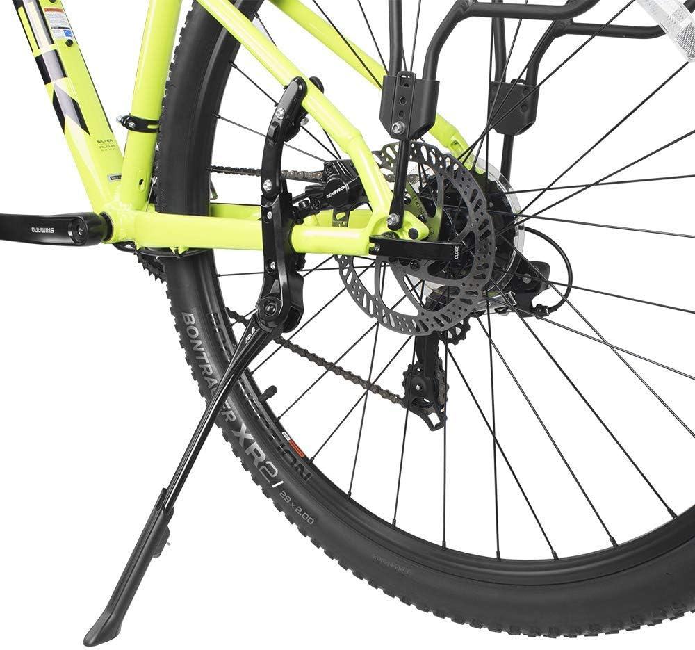 BV Bike Kickstand - Alloy Adjustable Height Rear Side Bicycle Kick Stand, for 24" - 28" Mountain Bike/Road Bike/Bmx/Mtb
