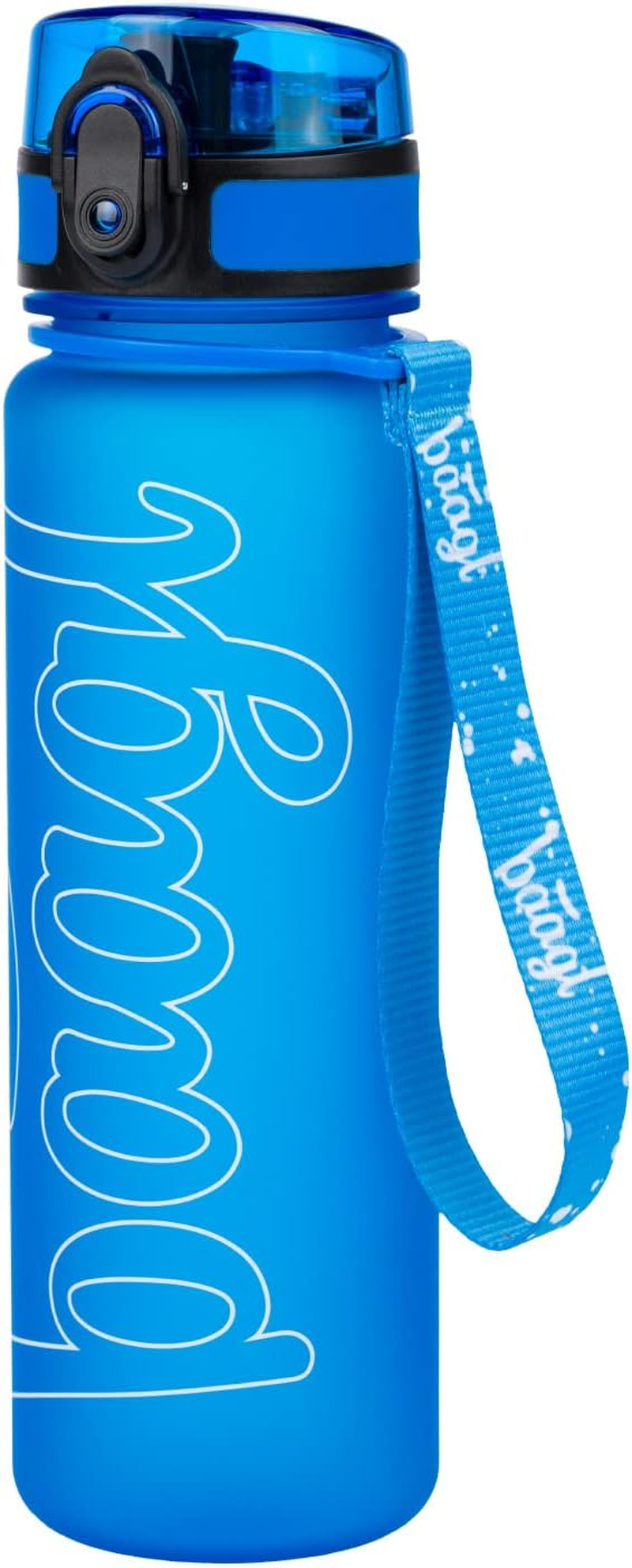 Baagl Children'S Drinking Bottle, Leak-Proof Water Bottle, 500 Ml, School and Sports Football Bottle for Boys and Girls, Tritan, Casual Drinks Bottle, School Drinking Bottle (Pixel Space)