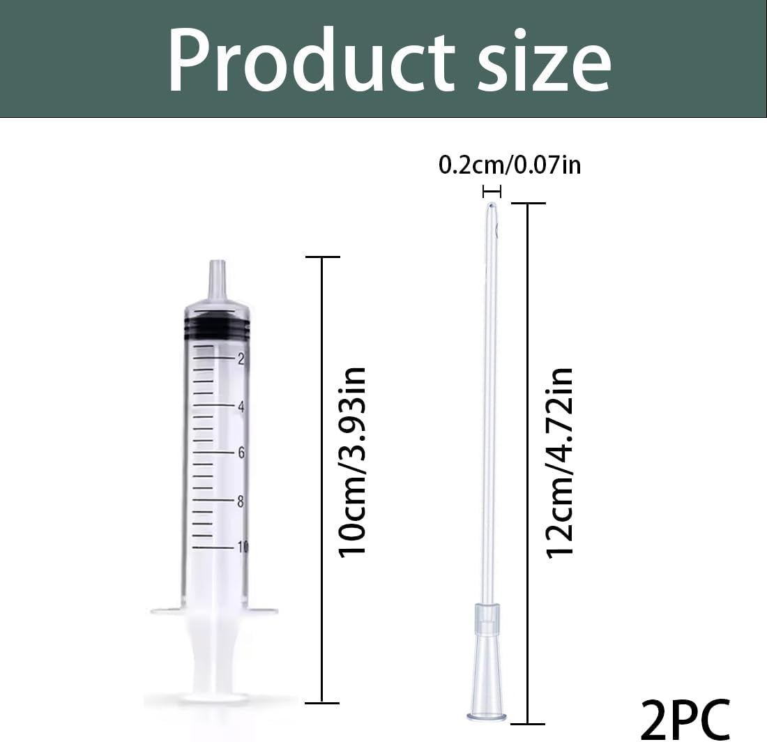BIRLOZA Pack of 10 Young Birds Feeding Hose, Includes a 10 Ml Syringe, Pigeon Accessories, Feeder Food, Hand Feeding Tool for Baby Birds and Parrots, Milk, Water, Medication, Easy to Clean image number 2