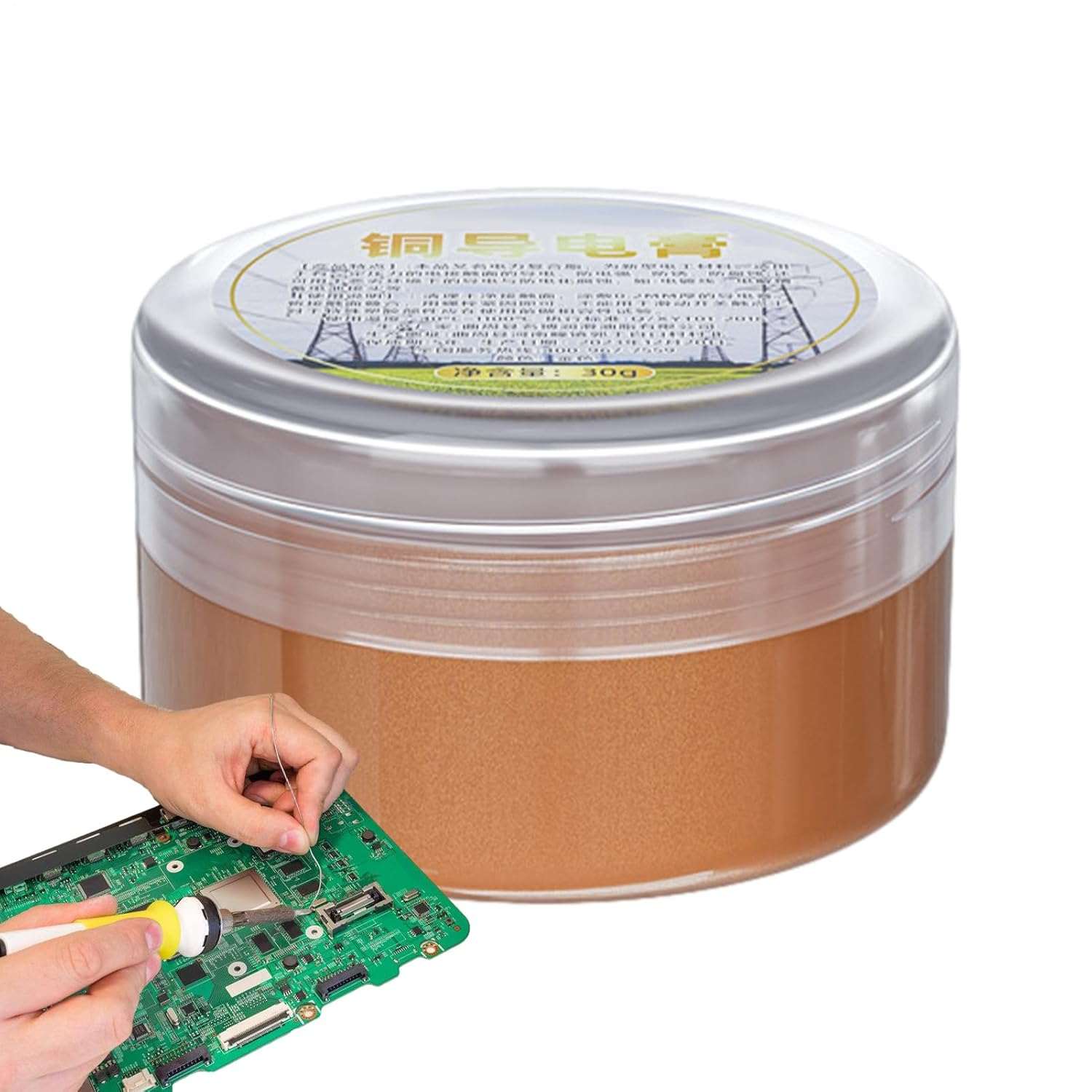 Conductive Grease,30G Conductive Paint - Lube Strong Adhesion Long-Lasting for Marine Bicycle Motorcycle Plumbing Fixtures