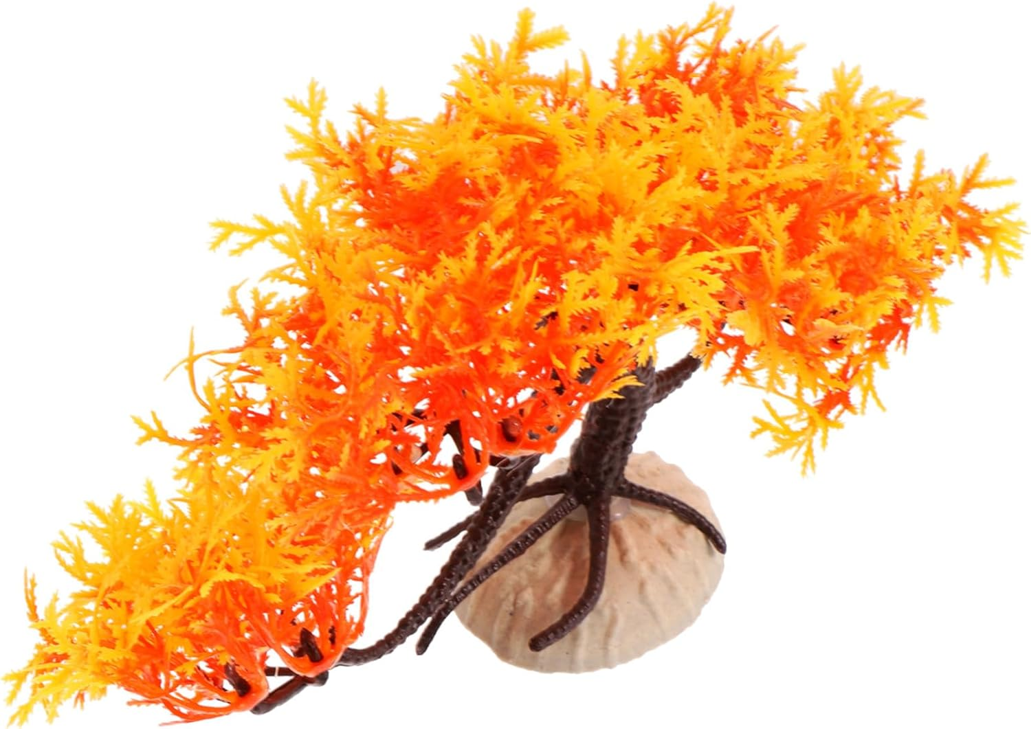 EXAOMBLE Artificial Pine Tree Model Aquarium Plants Decoration and Safe for Fish Tanks Lifelike Ornament for Enhanced Aquatic Environments image number 3