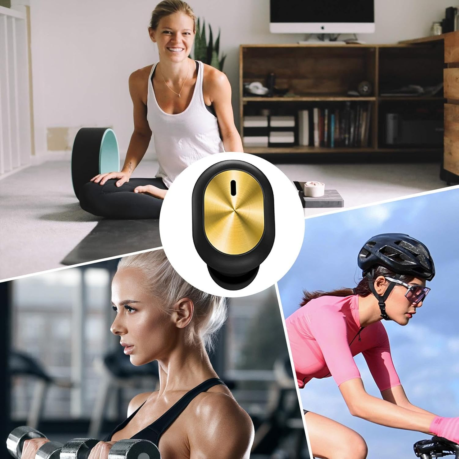 Hkuoeue Wireless Earbuds - Single In-Ear Wireless Earphone - Calls Meetings Mini Earbuds for Men Women Driving Travel Running Cycling Workout Gym Studying Jogging image number 3