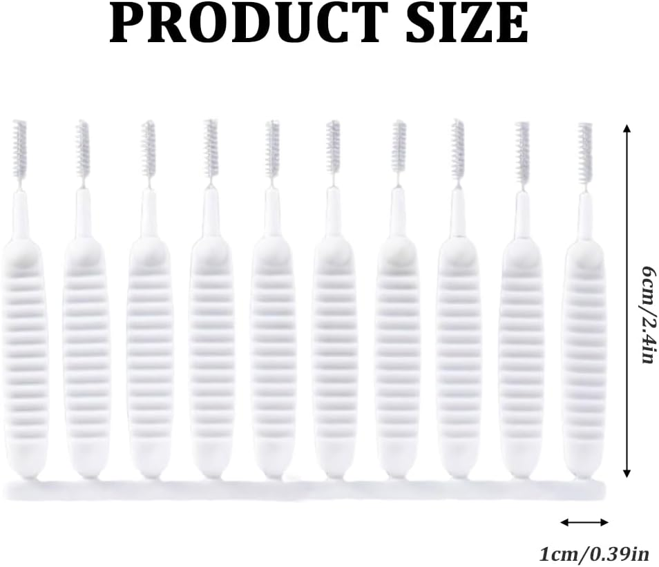 WMUVAZA Shower Head Cleaning Brush, Pack of 40 Shower Head Cleaning Brush Mini Cleaning Gap Hole Nylon Cleaning Mini Brush Cleaning Small Brushes Cleaning Brush for Cleaning image number 4