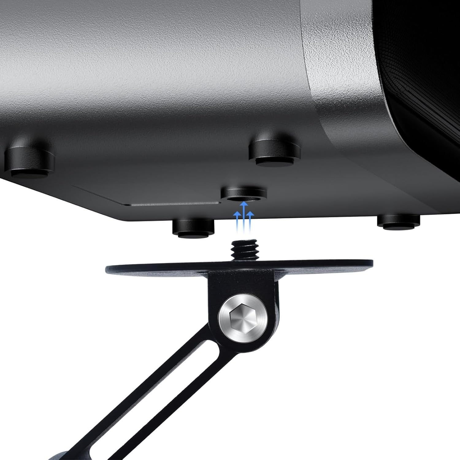 Yushengtai Projector Mount, Mini Projector Stand, Projector Mount for Wall Ceiling Mount, Projector Stand with 1/4 Inch Universal Screw Interface, 360&deg; Rotatable Projector Holder, Black image number 4