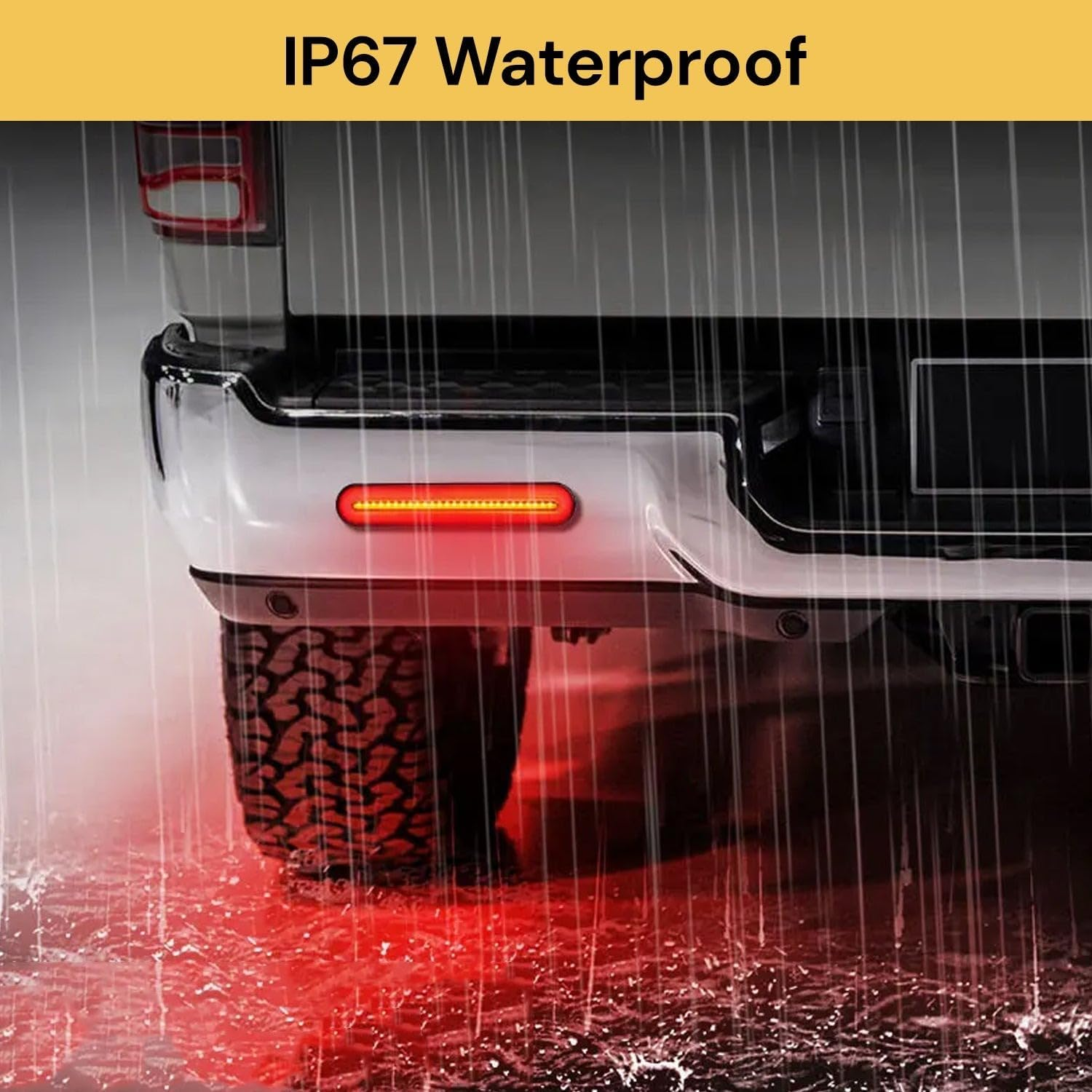 EZONEDEAL Halo Neon 100LED Stop Flowing Turn Signal Brake Rear Tail Light Trailer Truck 2PCS image number 5