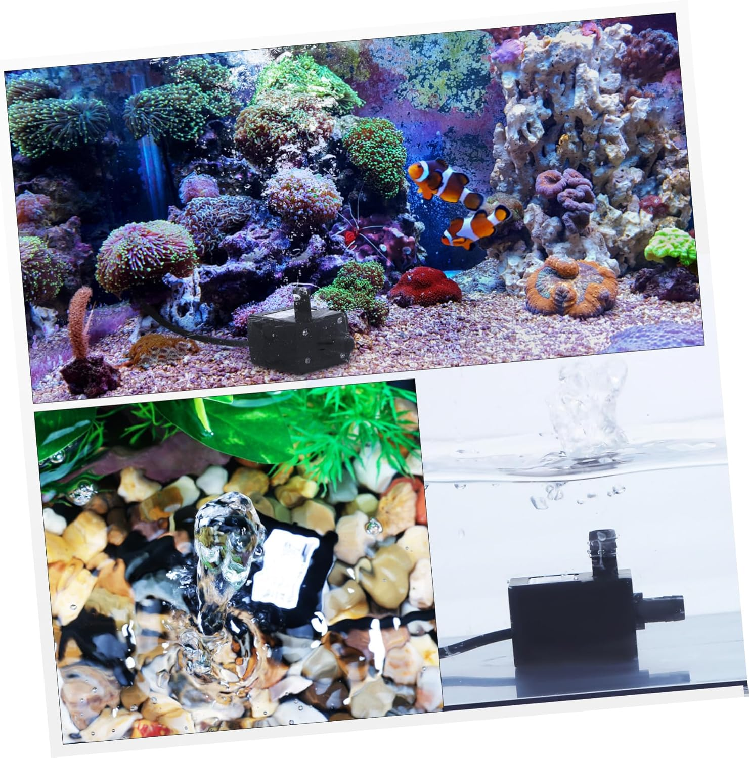 SUPVOX 5Pcs Mini Submersible Water Pump USB Powered for Cat Water Fountain Aquarium Fish Tank image number 2