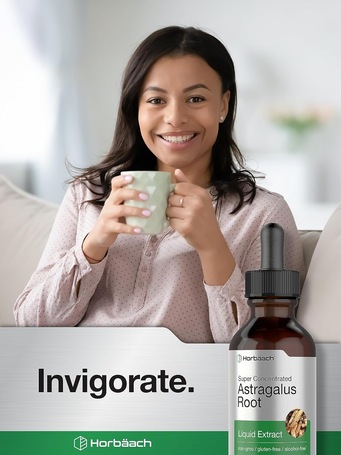 Astragalus Root Extract | 2 Oz | Alcohol Free | Super Concentrated | Vegetarian, Non-Gmo, Gluten Free Tincture | by Horbaach image number 5