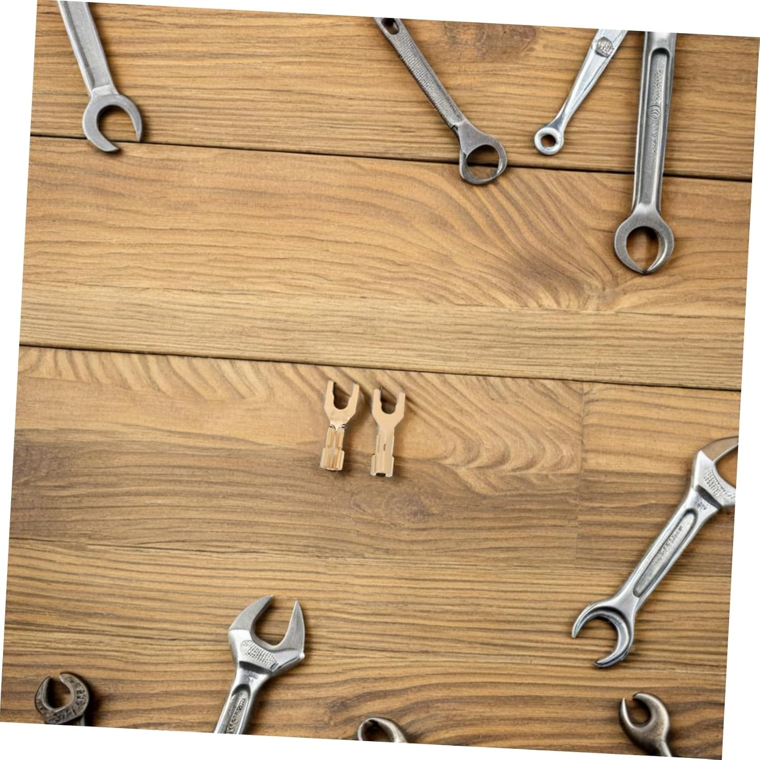 PERSELOSO 2Pcs Plated Speaker Spade Connectors Hifi Audio Y Spade Plugs for Home Theater Amplifiers Recording Studios Precision Engineered for Stable High Fidelity Sound and Wide image number 6