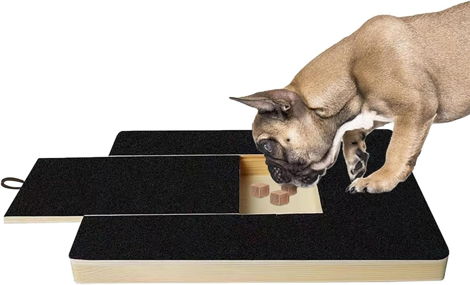 AIMALL Wooden Pull-Out Dog Scratching Board &ndash; Durable Pet Grooming Tool, Interactive Nail Trimmer for Home Use, Includes Replaceable Sandpaper image number 5