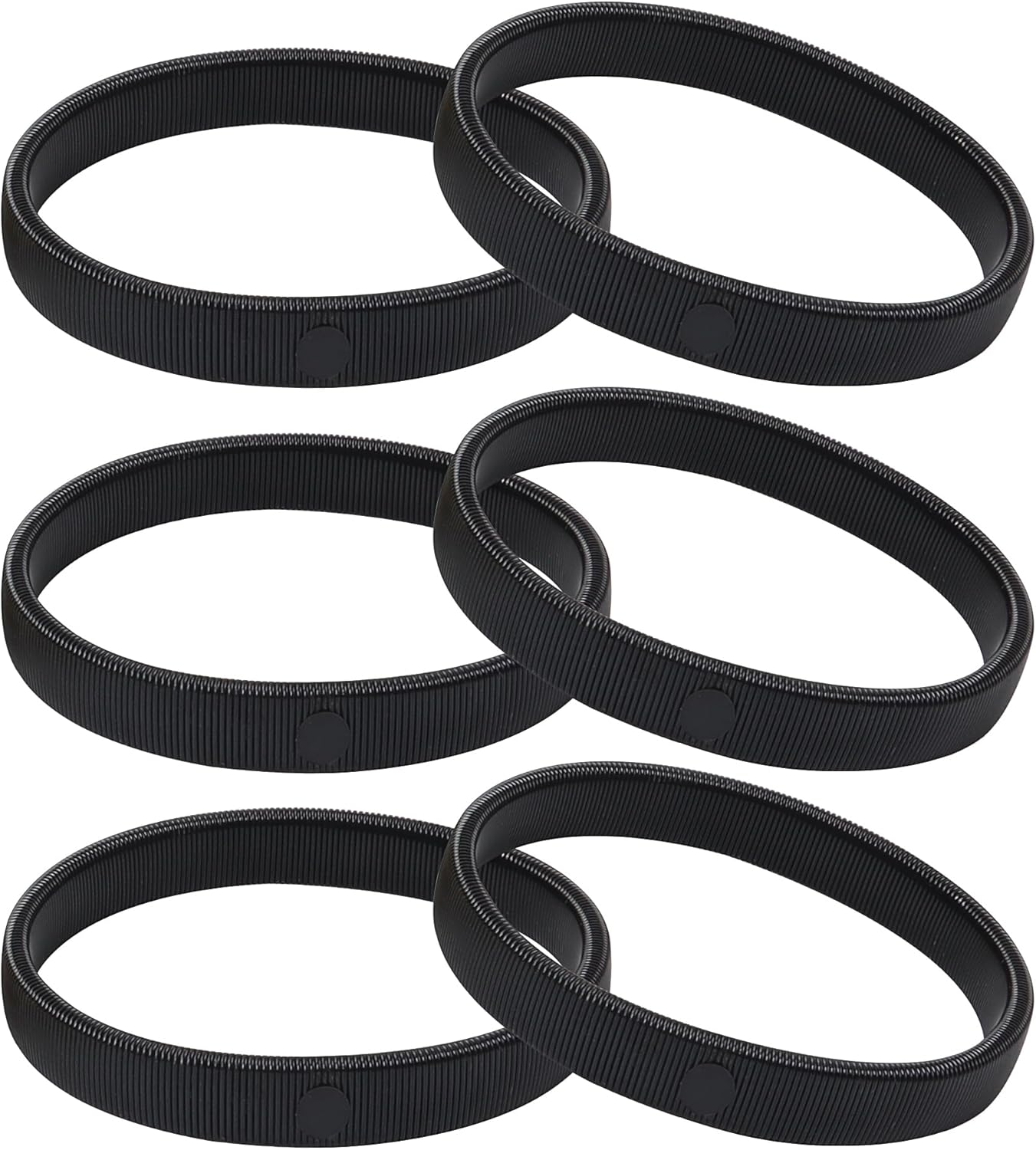 JUNART 6Pcs Anti-Slip Shirt Sleeve Holder, Elastic Wire Metal Arm Band for Fixing Long Sleeves, Suitable for Formal, Casual and Outdoor Activities