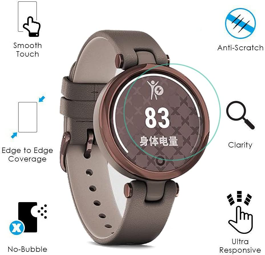[3 Pack] for Garmin Lily/Lily 2 TPU Screen Protector Guard Film No Bubbling Scratch Resistant Full Edge to Edge Coverage Screen Covers for Garmin Lily, Lily 2
