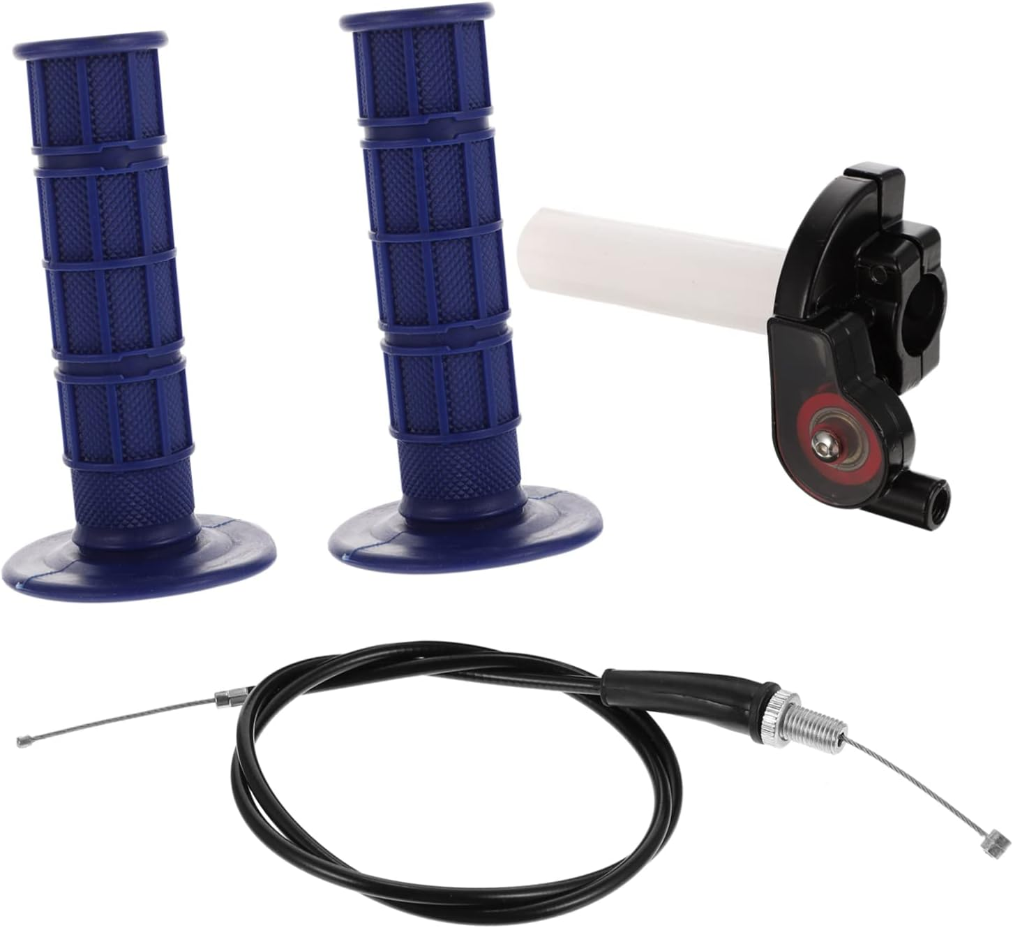 SEWOART Motorcycle Throttle Cable and Grip Set with Accelerator Lever, Universal Motorbike Transmission Spare Part for ATV and Dirt Bike Controls image number 2