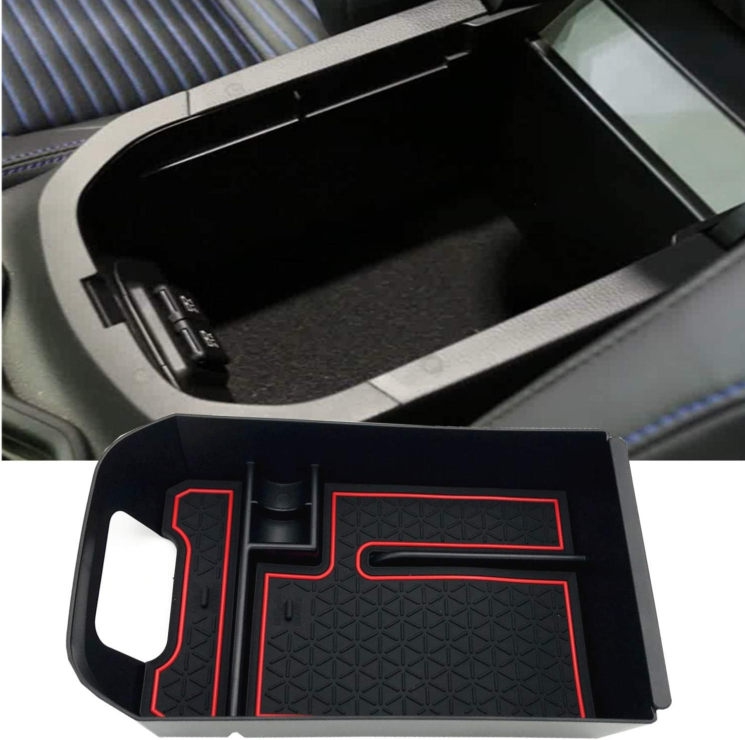 EVTIME Fit for Toyota RAV4 2019 2020 2021 2022 2023 2024 2025 and RAV4 Prime 2021-2025 Accessories Center Console Organizer Tray Armrest Box Secondary Storage