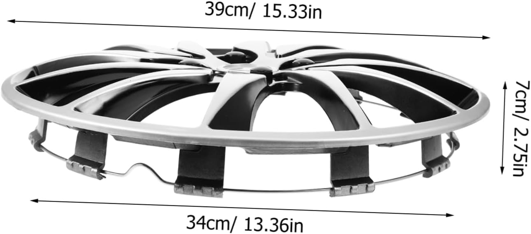 MUELODSIC Dual Color Automotive Hubcap Covers Wheel Covers for Car Easy Installation Removal Enhance Vehicle Look image number 6