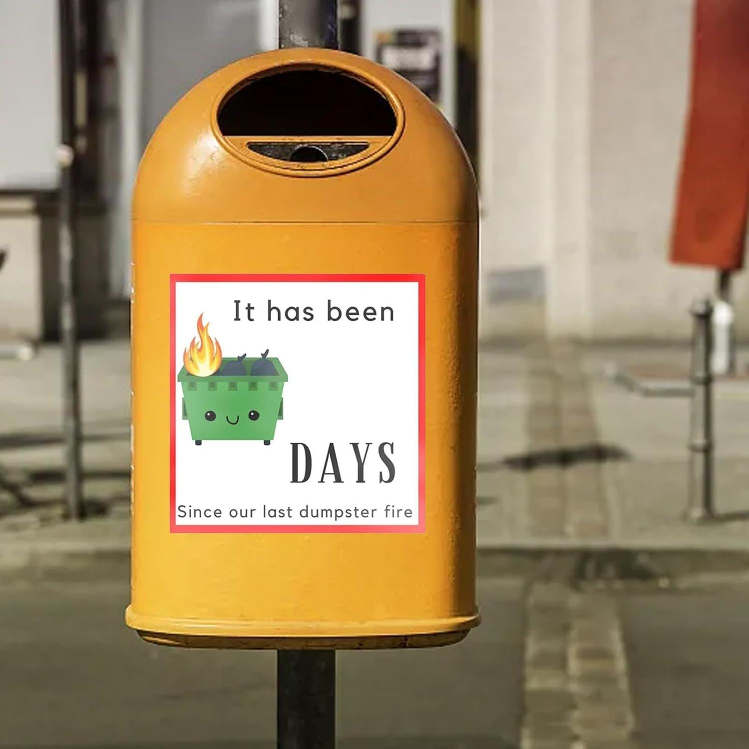 Dumpster Fire | Dumpster Fire Ornament Dumpster Fire Day Sticker,Dumpster Fire Decor, Funny Stickers for Worker, Factories, Offices - A image number 5