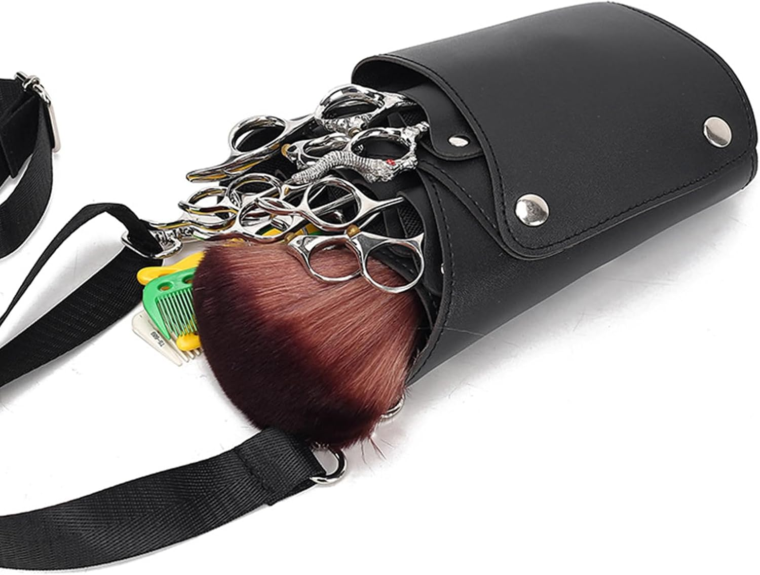 Scissors Salon Barber Hairdressing Scissor Bag Holder Hair Stylist Tool Waist Bag Convenient image number 5