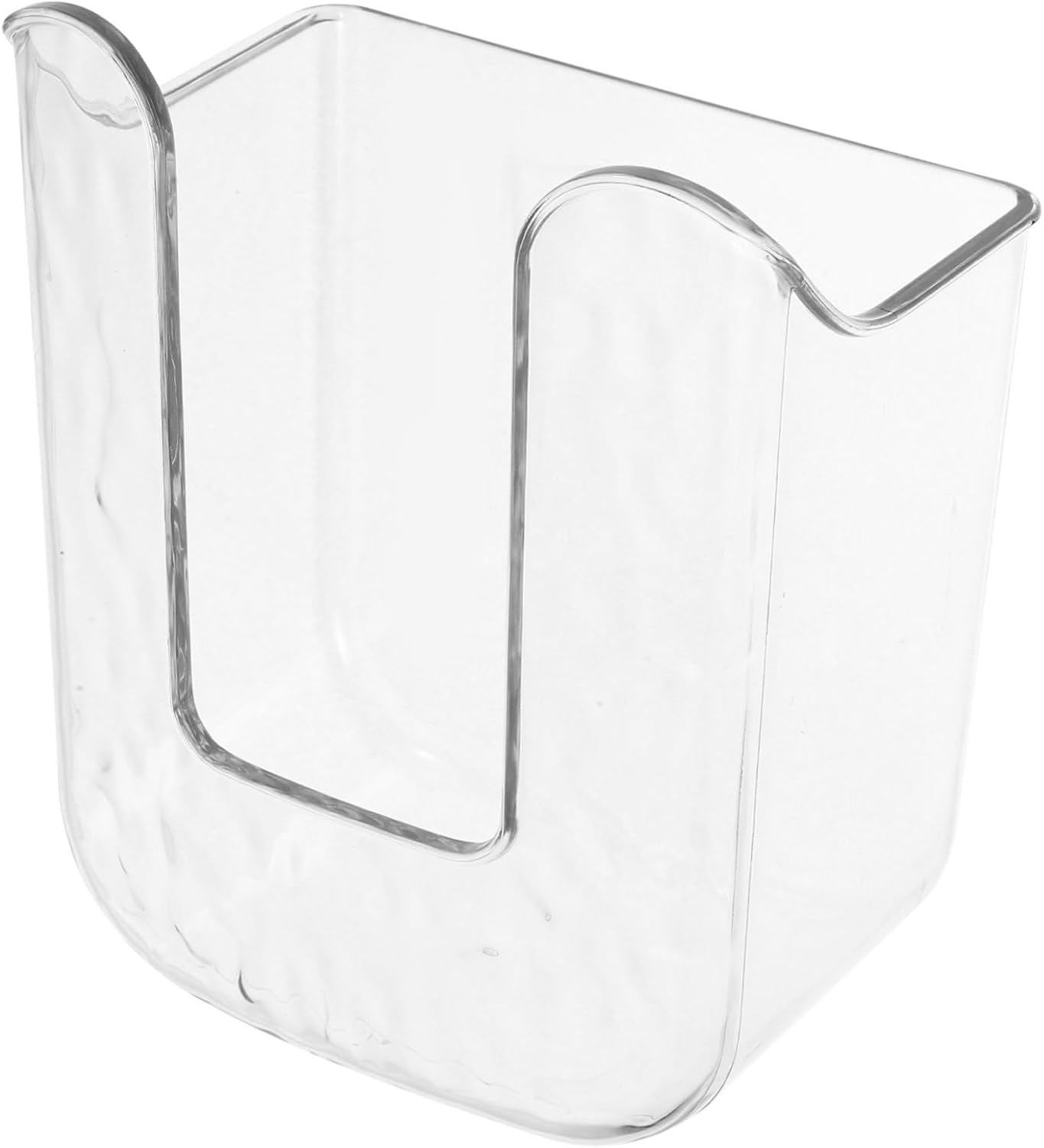 BESTYASH Wall Mount Tissue Dispenser Holder Punch Wipe Storage Box for Kitchen and Bathroom Transparent White Design Versatile Mounting Options for Easy Organization image number 2
