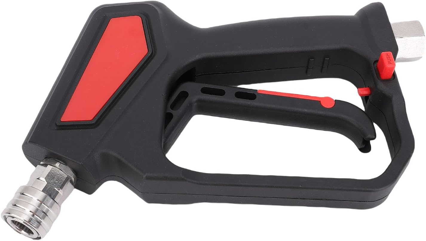 Hyuduo 5000 PSI High Pressure Washer Gun Powerful Spray Gun with Brass Metal Plastic for Car Motorcycle Watering Plants Kitchens Bathrooms Long Lasting & Locking Handle 300℉ Max Temp image number 5