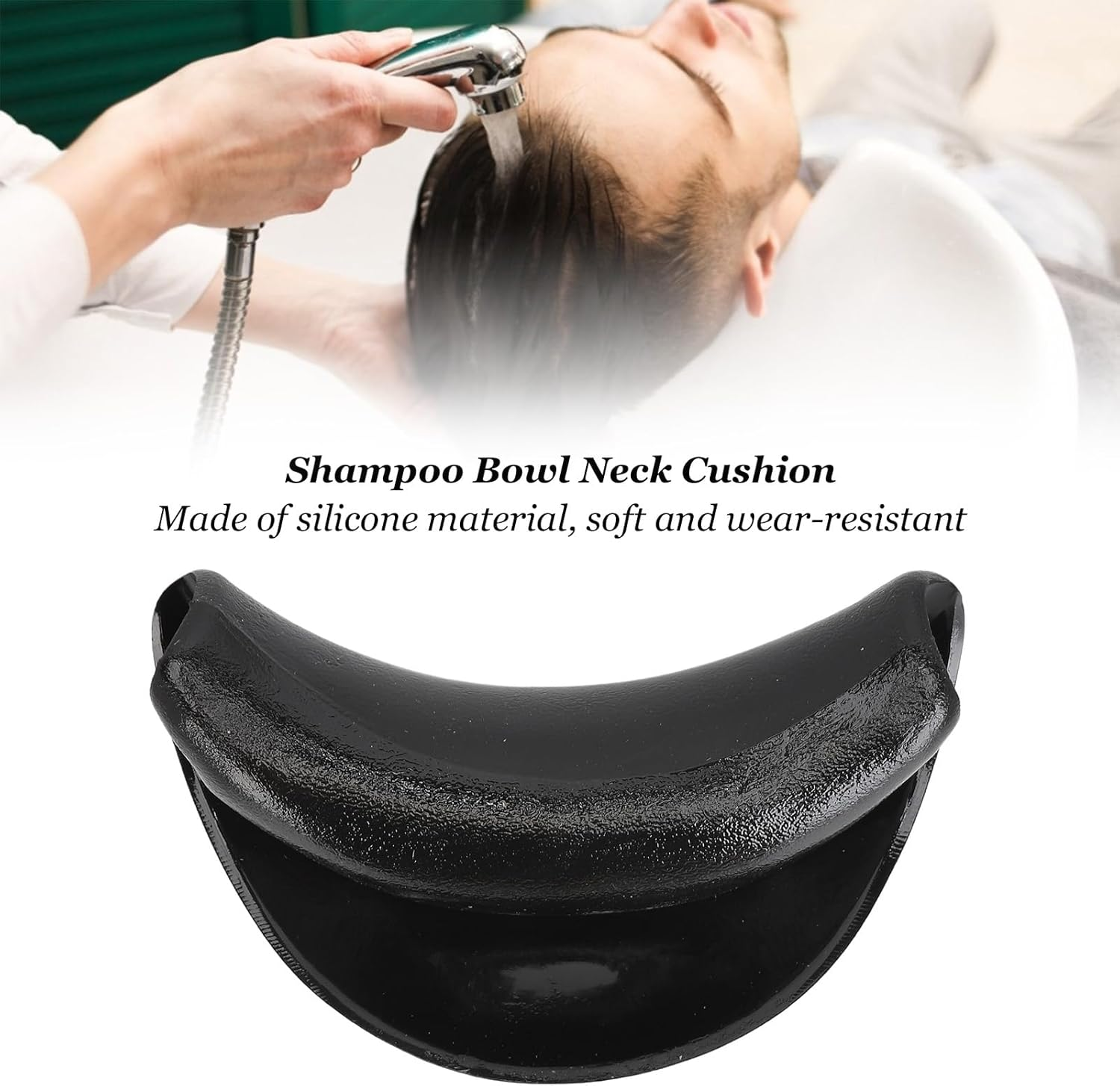 Shampoo Bowl Headrest Non-Slip Silicone Salon Sink Cushion Comfortable Neck Support Pillow Washing Hair Headrest image number 6