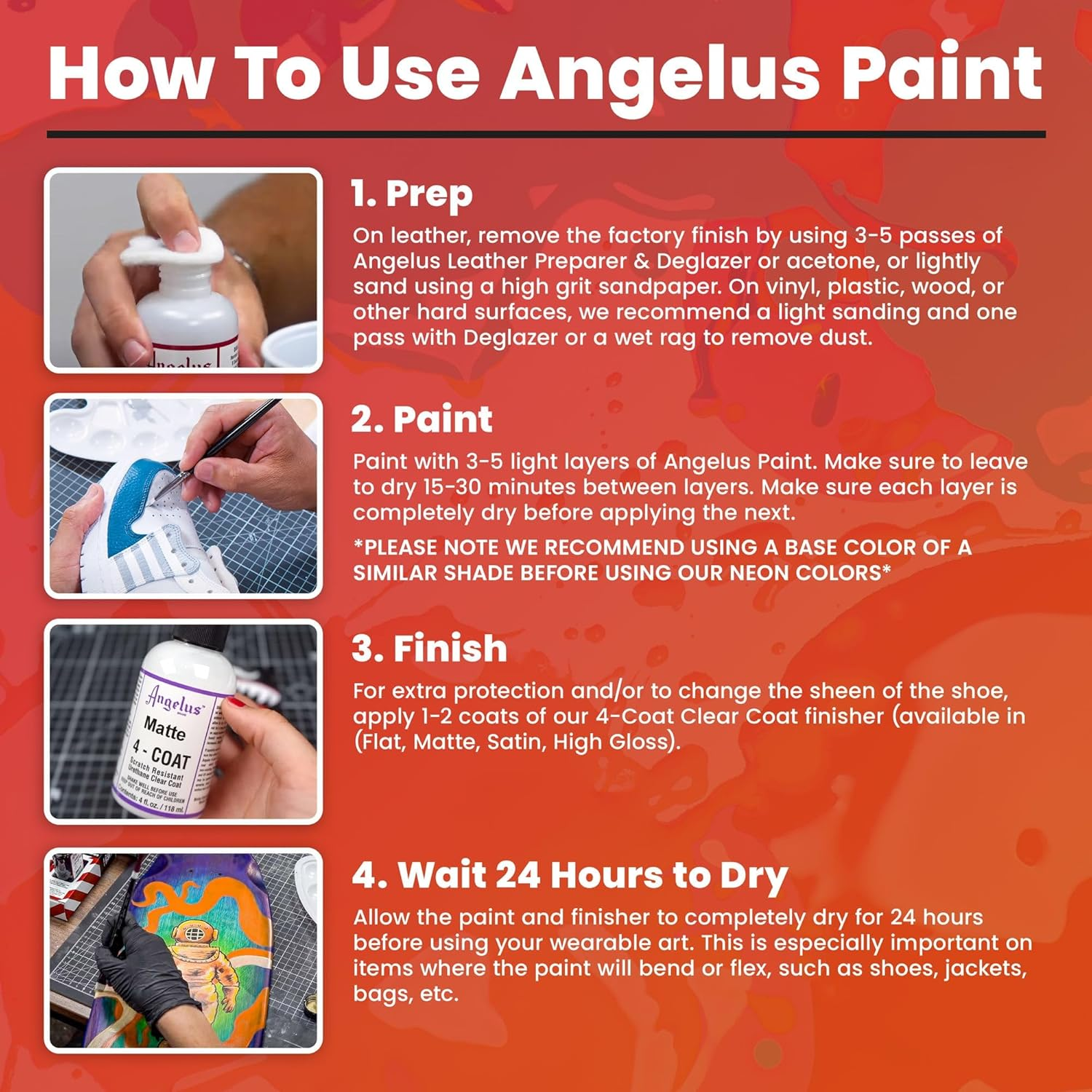 Angelus Leather Paint Basics Kit image number 5
