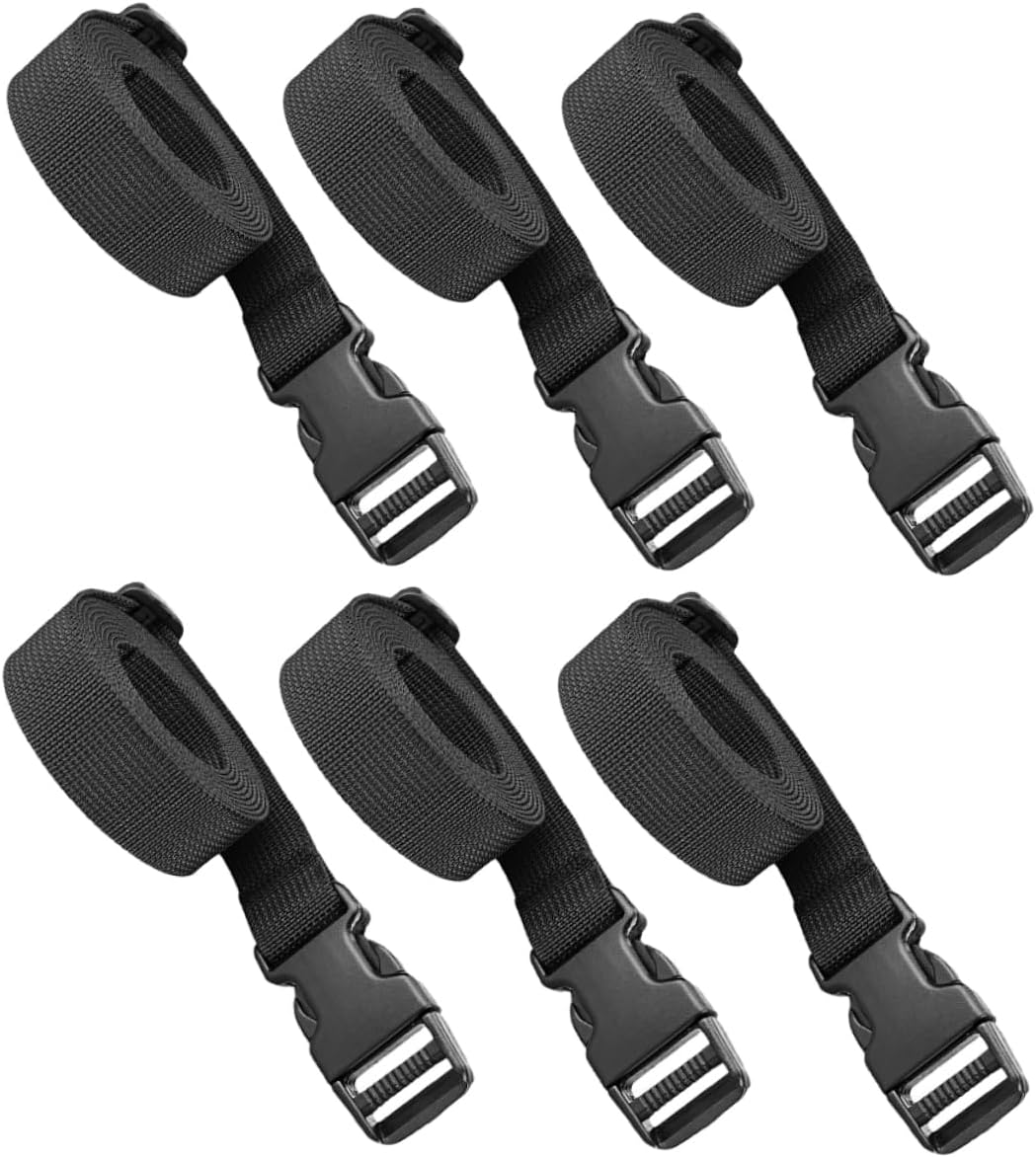 GETAJGHSD 6Pcs Nylon Luggage Straps Buckle Straps for Suitcase Fixing Adjustable Travel for Traveling image number 3