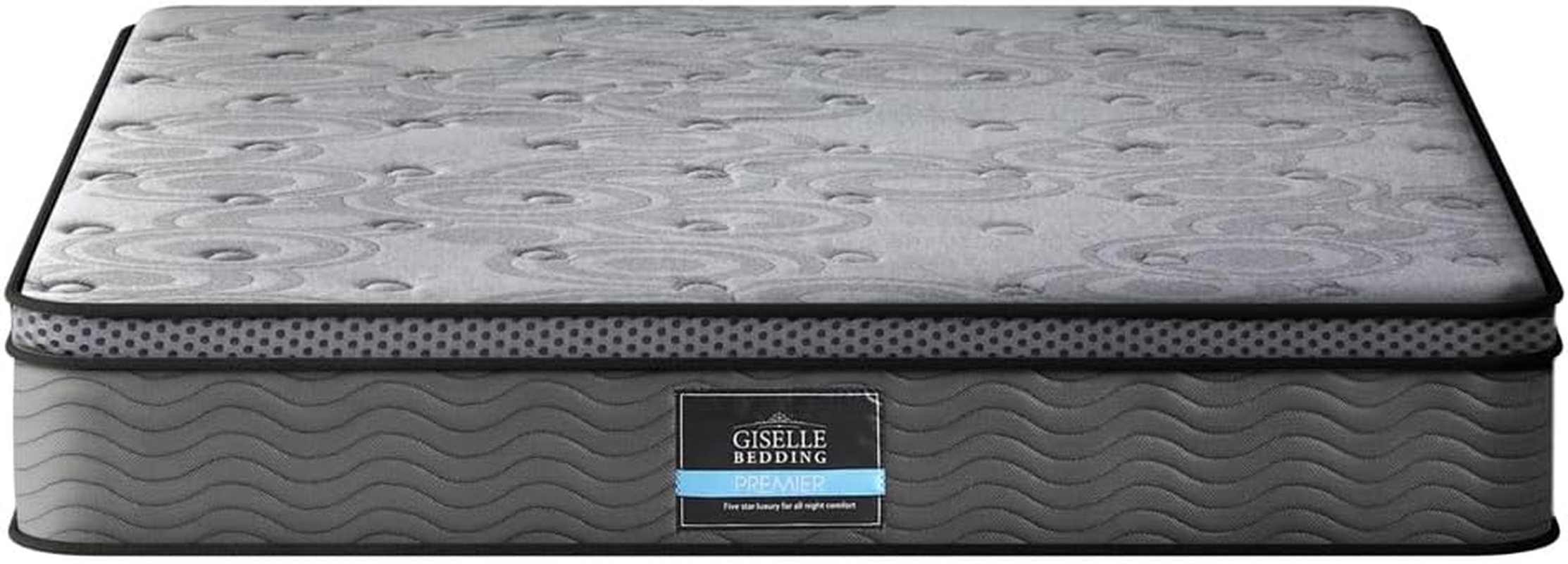 Giselle Bedding Mattress Bed Pocket Spring 26Cm King Euro Top Medium Firm Foam image number 1