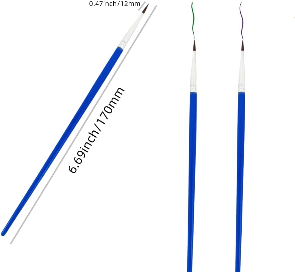 Paint Brushes,20 Pcs round Paint Brushes,Small Brush Bulk for Miniature Detail Painting,Kids Acrylic Paint Brushes,Classroom Watercolor Canvas, Face Painting image number 1