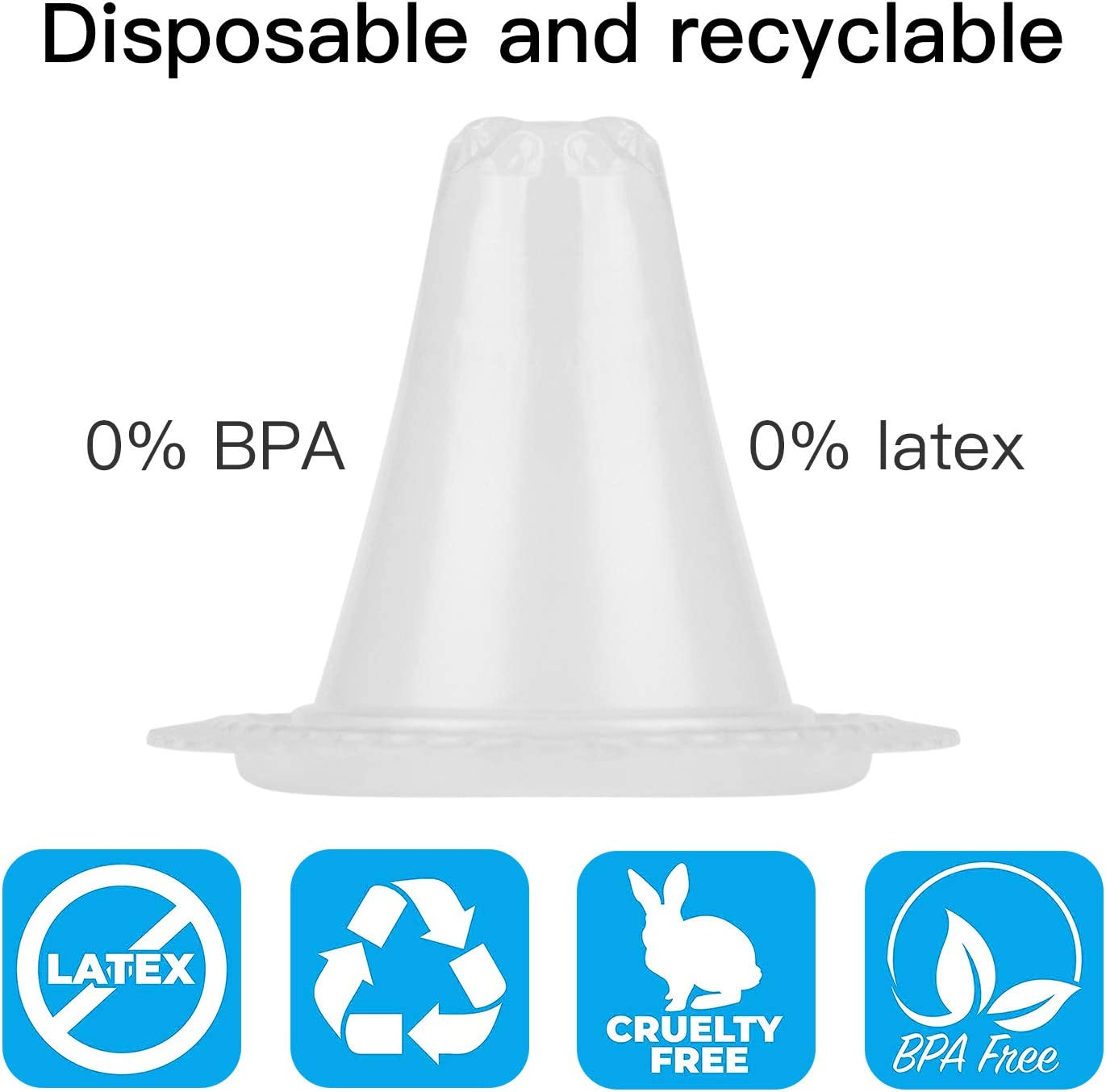 Pack of 100 Ear Thermometer Replacement Protective Caps for All Braun Thermoscan Probe Covers Fever Thermometer Protective Caps Ear Fever Thermometer Protective image number 4