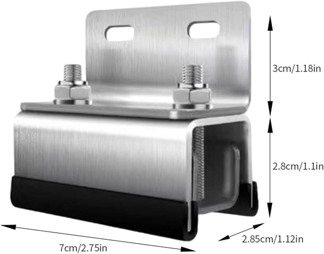 FJMQHU Van Roof Rack Brackets Roof Rack Mount Kit Easy to Install Professional Stainless Steel, Double Hole 6Pcs Set - Single Hole 4Pcs Set image number 5