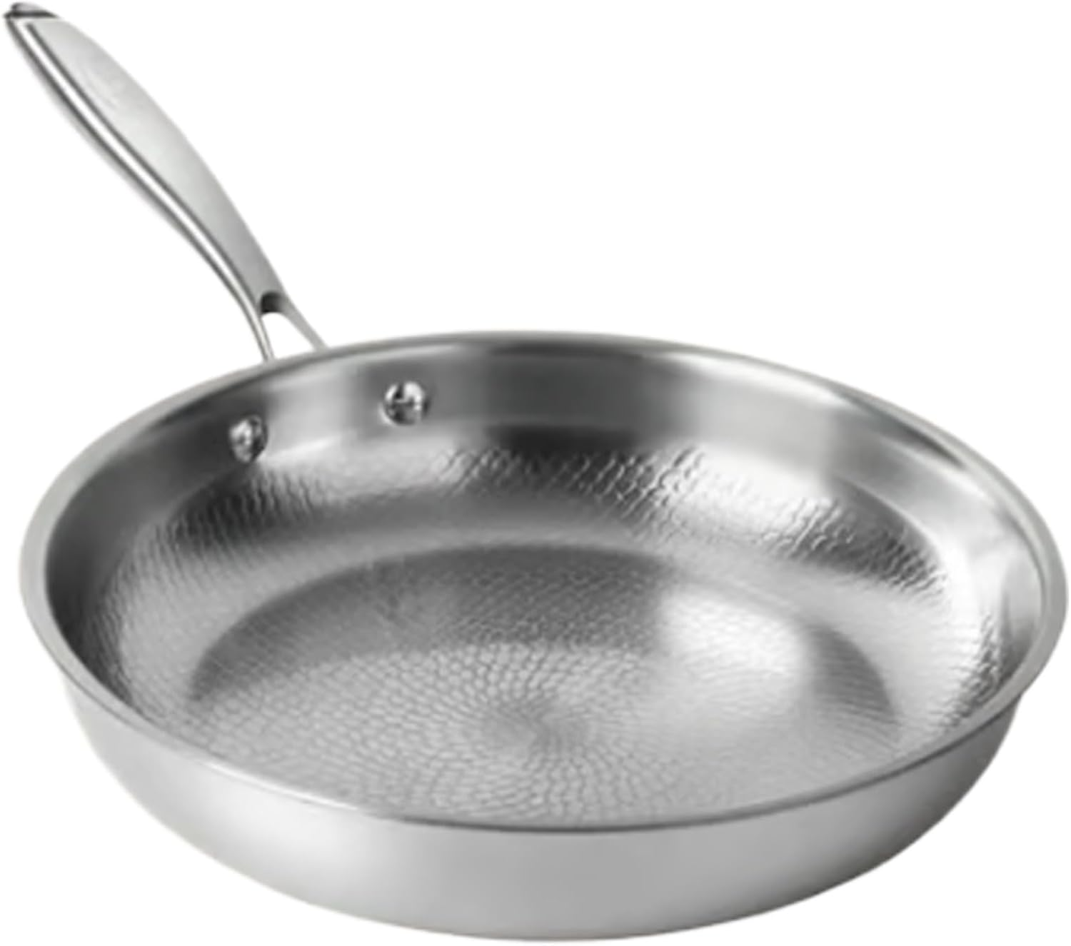 Cooking Pan,Scratch-Resistant Cookware,Titanium Hammered Frying Skillet - for Kitchen Stove Cooking Pancake Breakfast Fish Steak Egg Meat Vegetable