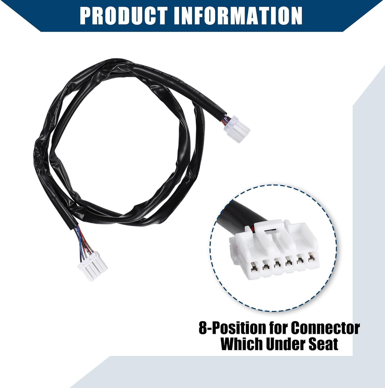 X AUTOHAUX Motorcycle Rear Fender Taillight Wiring Harness for Harley Davison Sportster Dyna Electra Glide/Motor Bike Rear Fender Tail Light Cable 6 8 Position/Durable / 1 Pcs Plastic image number 6