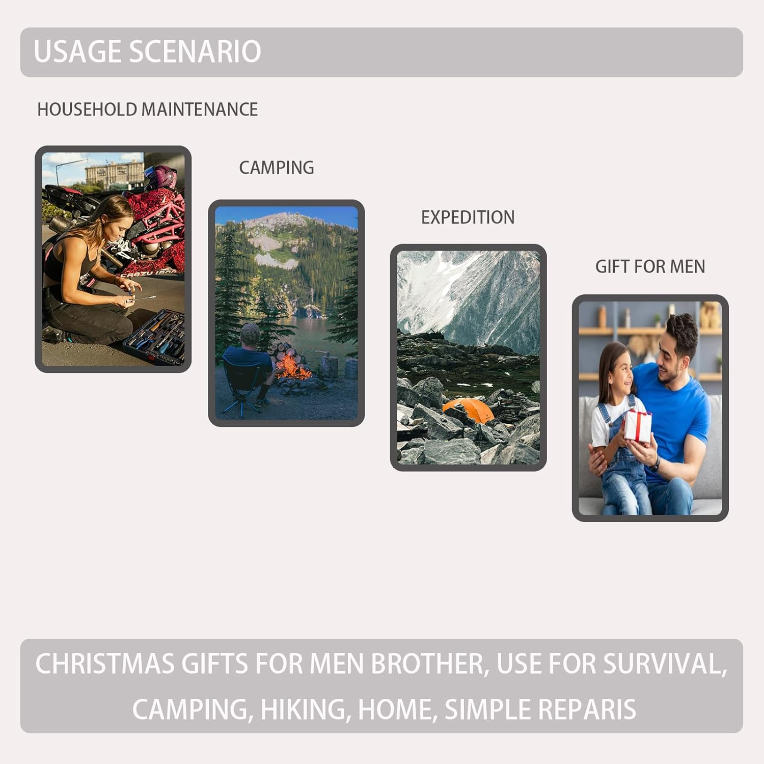 10-In-1 Multi Tool Pocket Knife &ndash; Portable Functional Tools with Needle Nose Pliers, Screwdriver Kit, Bottle Opener, for Outdoor Camping, Hiking, Adventure & DIY Repairs image number 1