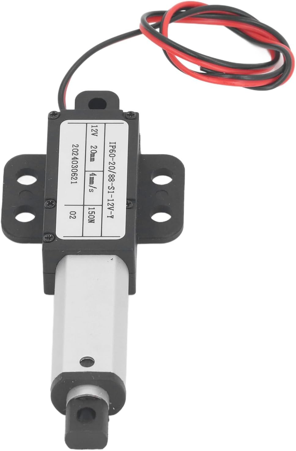 20Mm Stroke Micro Linear Actuators, 12V Force Linear Actuator 20Mm Stroke 150N IPX4, Electric Motion Actuator for Home Automation Robotics Cabinet Lifting Workbench image number 1