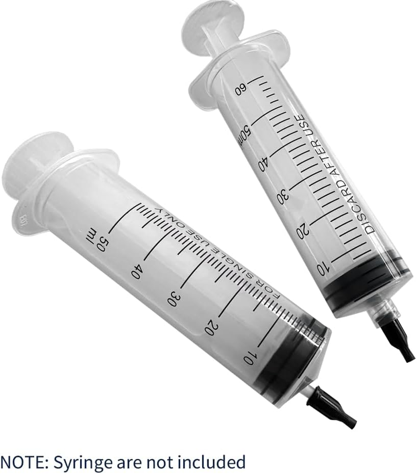 100 Pack Luer Lock Syringe Caps for Luer Slip Lock Tip Leak-Free Dispensing-Black