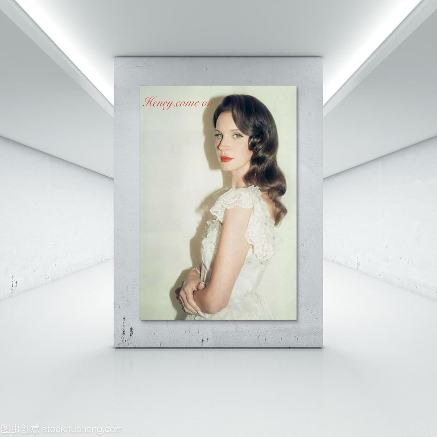 Lana Poster Del Rey Henry, Komm Schon Poster Canvas Painting Wall Art Picture Home Decor Print for Bedroom Living Room Dorm Study Bar Office 12X18Inch(30X45Cm) - Style image number 2