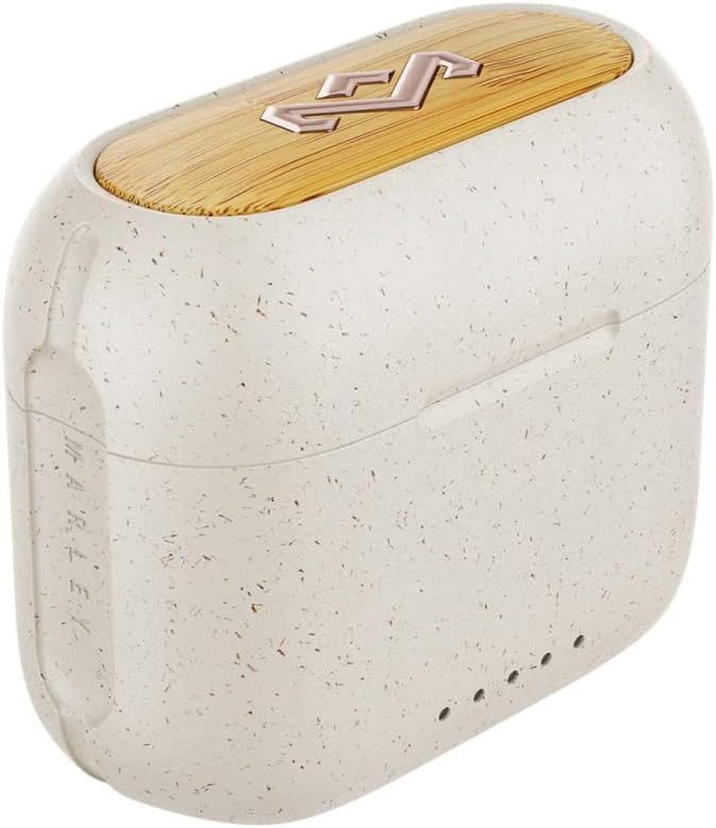 House of Marley Redemption ANC 2 Wireless In-Ear Bluetooth Headphones, Active Noise Cancellation, 24 Hours Playtime, In-Ear Sensors, with App, Cream, One Size, EM-DE031-CE, Cream image number 1