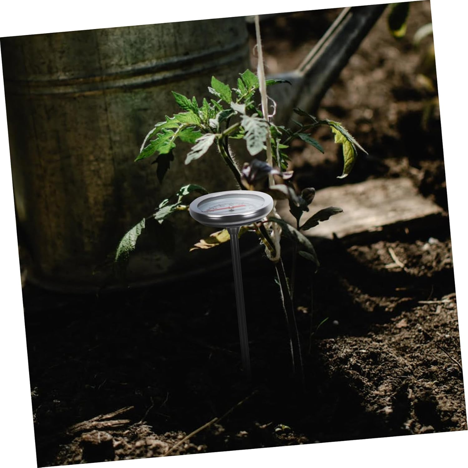 Ifundom Stainless Steel Compost Thermometer Probe for Soil Temperature Measuring Tool Gardening Use Accurate Gauge with Scale Lightweight and Practical Temperature Range C to C image number 1