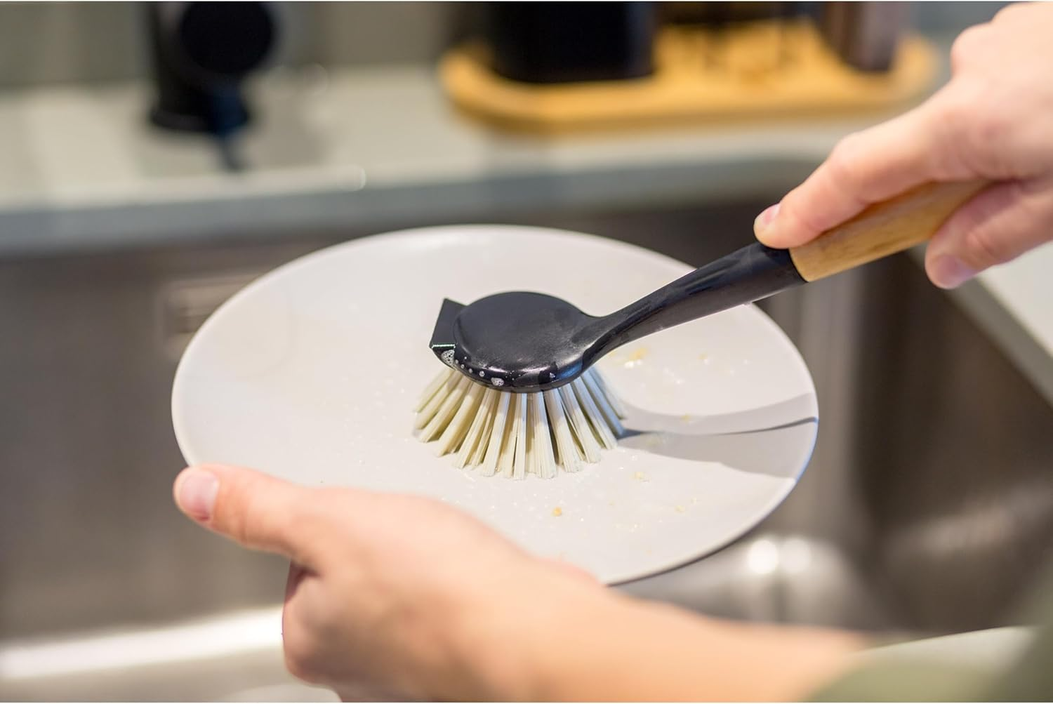 Vigar Bamboo round Vintage Dish Brush image number 4