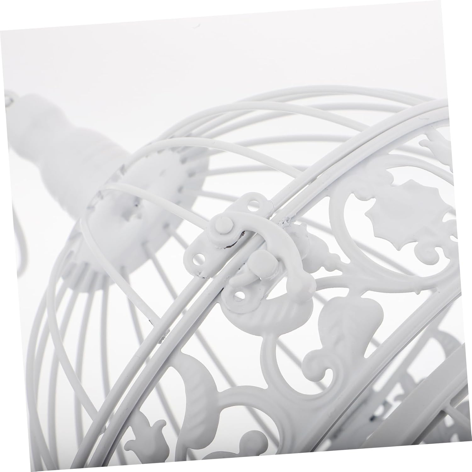 QUMIIRITY Rustic Bird Cage Decorative Centerpiece for Weddings Photography Props Home Decor Elegant Style Iron Birdcage Small Height image number 3