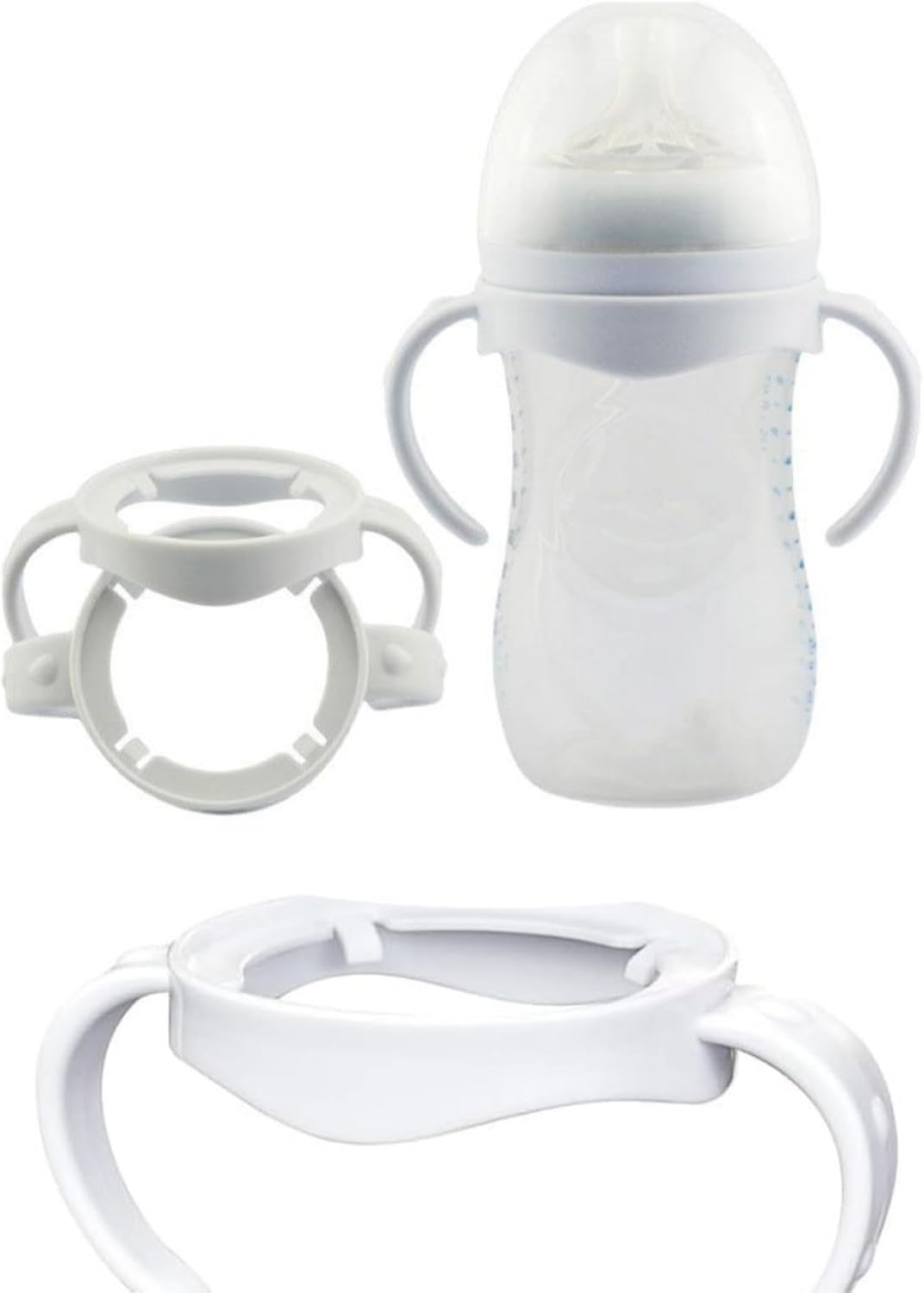 Baby Bottle Grip Handles,Compatible with Av-Ent,Wide Mouth Bottles Accessories,4 Pcs. image number 2