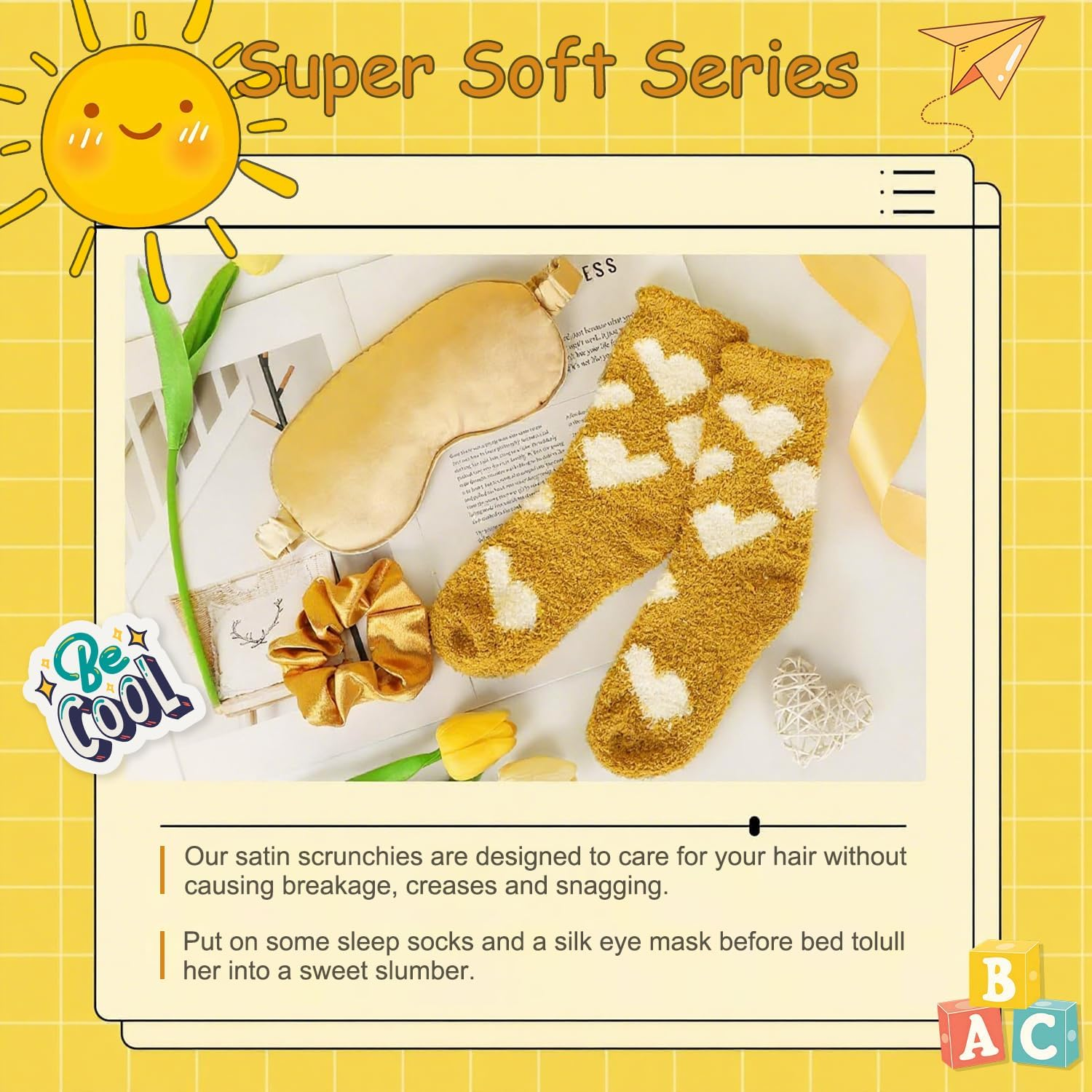 Birthday Gifts for Women,10Pcs Unique Gift Basket Set for Women, Happy Birthday Gift Ideas, Mothers Day, Best Friend Birthday Xmas Gifts.(Yellow) image number 1