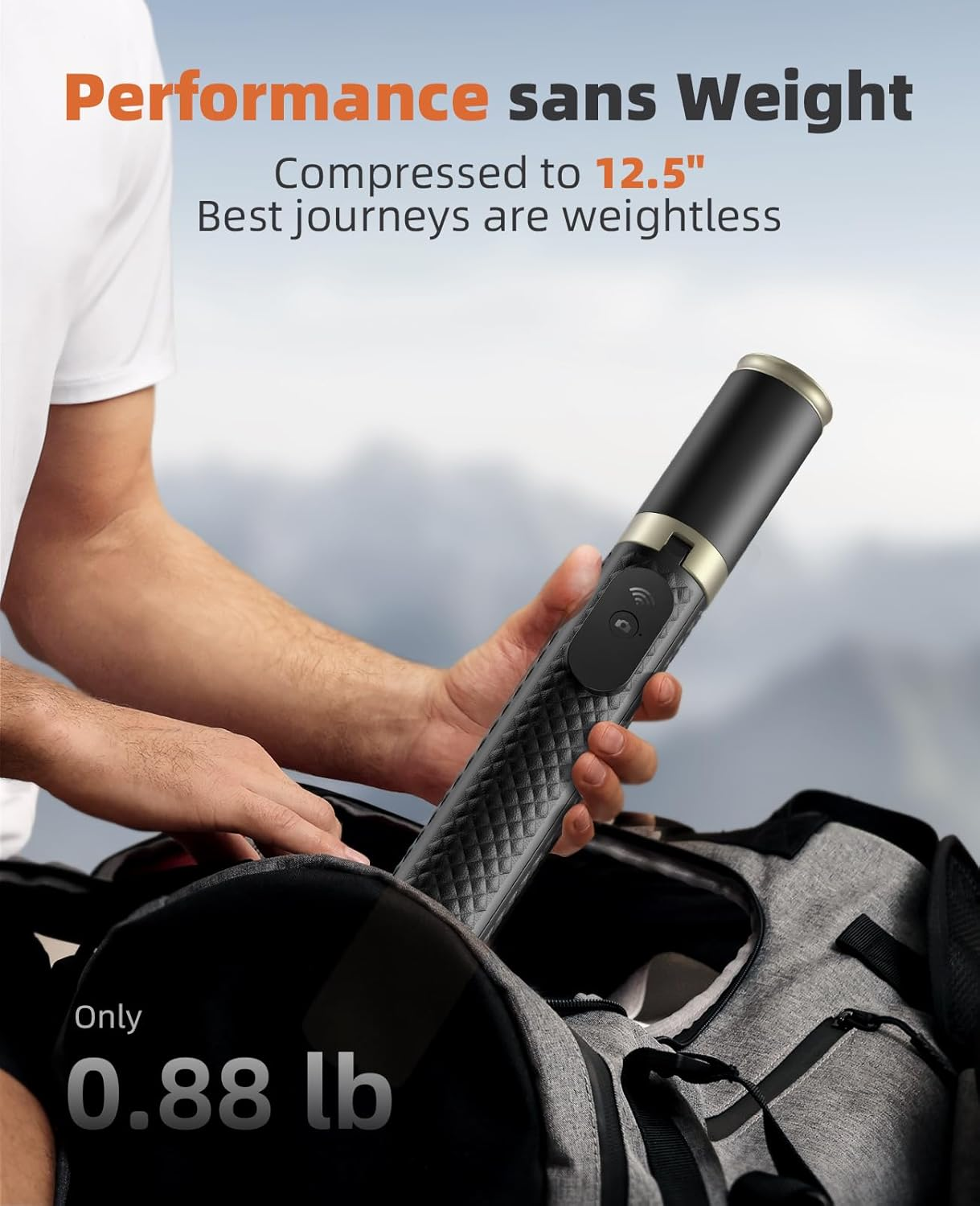 Vimose 62" Phone Tripod Stand & Selfie Stick with Remote, Unified All-In-1 Extendable Cell Phonetripod for Iphone/Android image number 6