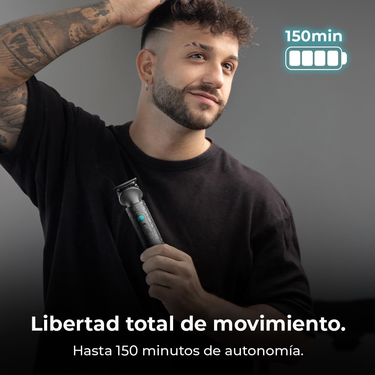 Cecotec Precisioncare Samurai Profiling 6 in 1 Multifunction Professional Shaper for Nose and Body, Autonomy 150 Min, Combs 3-15 Mm, Precise Profiling, Storage Base, Display image number 6