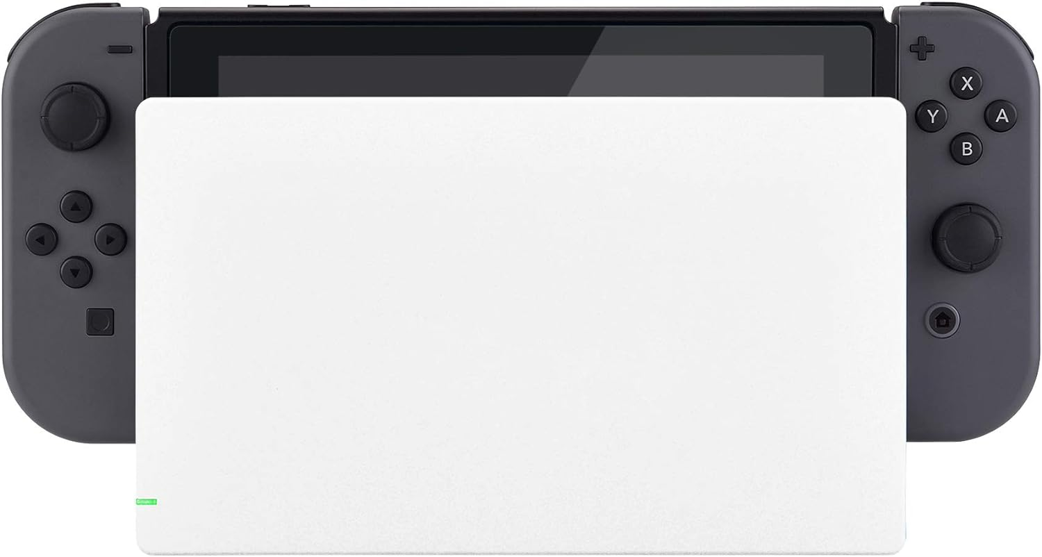 Extremerate White Custom Faceplate for Nintendo Switch Charging Dock, DIY Replacement Housing Shell for Nintendo Switch Dock - Dock NOT Included image number 4