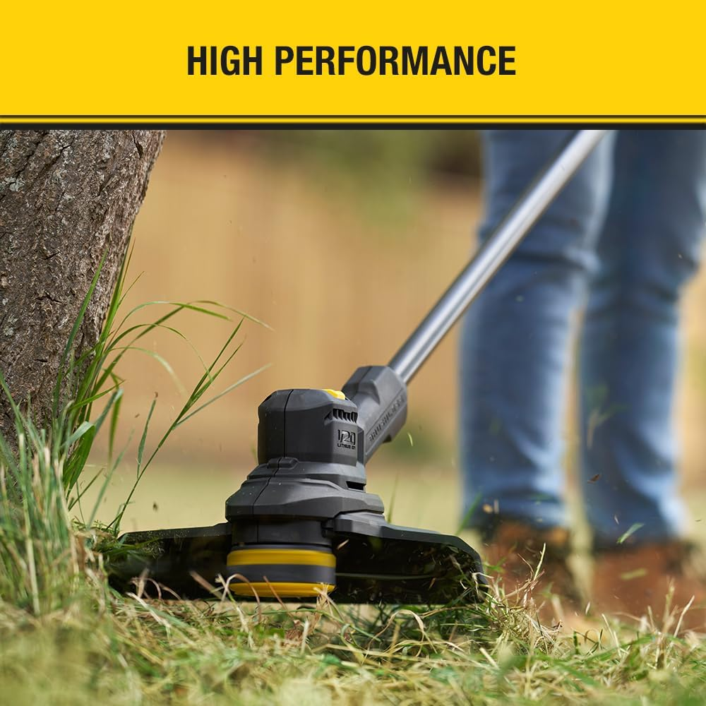 STANLEY FATMAX V20 | 18V Brushless String Trimmer Kit 4.0Ah - 28 or 33Cm Cutting Swath, 2Mm Single Line, Second Handle for Added Comfort, Grip, and Control, up to 7,200RPM, 4.0Ah Battery, 2A Charger image number 5