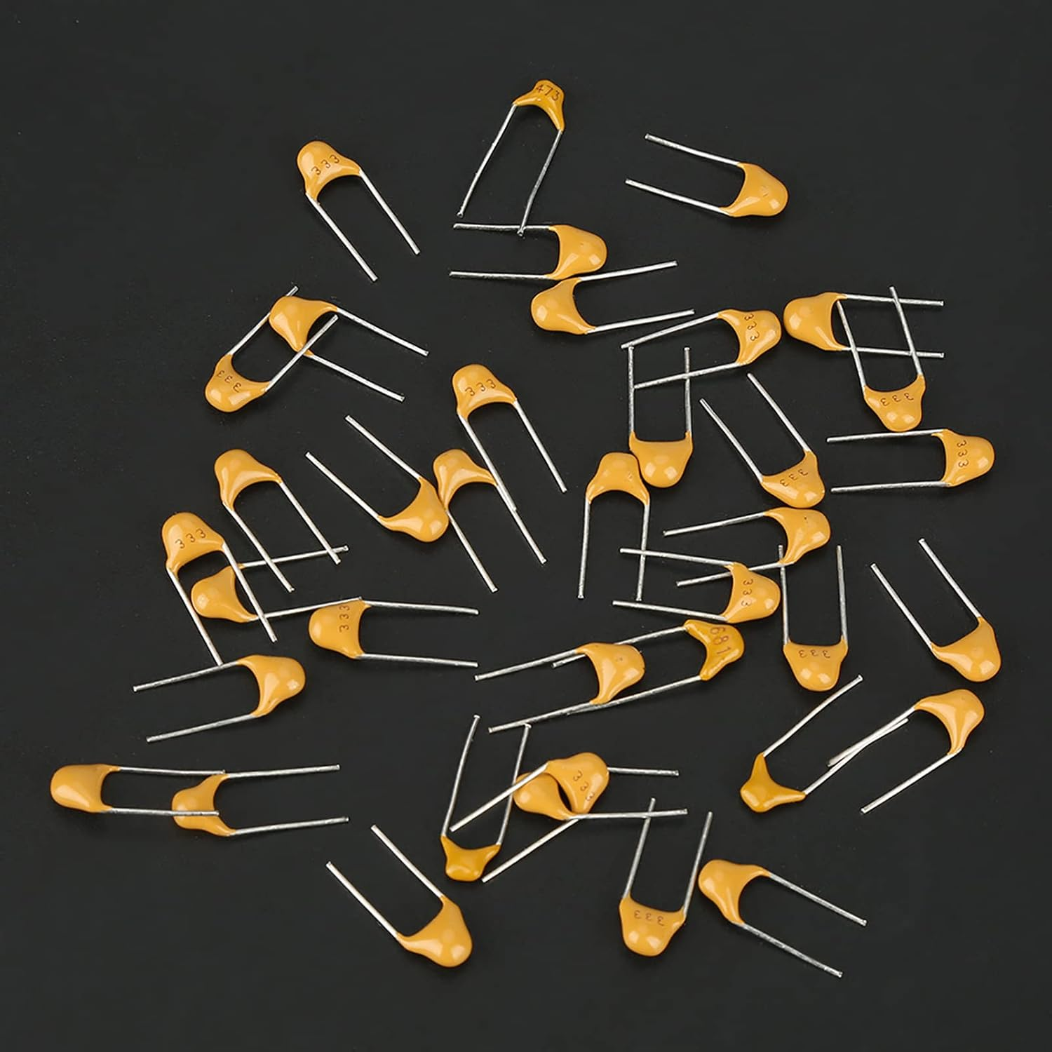 1200Pcs 24 Values 50V Capacitor Assortment, Compact and High-Capacitance Capacitors for Electronics Enthusiasts, Mattjo with Transparent Box for Easy Storage image number 1