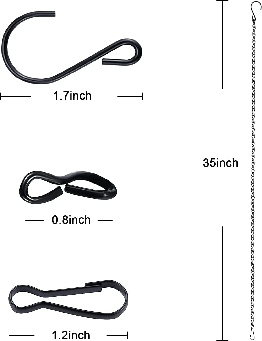 Hanging Chains for Plants Flower Pot Basket Chains Replacement Chain Hangers for Lanterns, Bird Feeders, Planters and Other Ornaments (35) image number 5